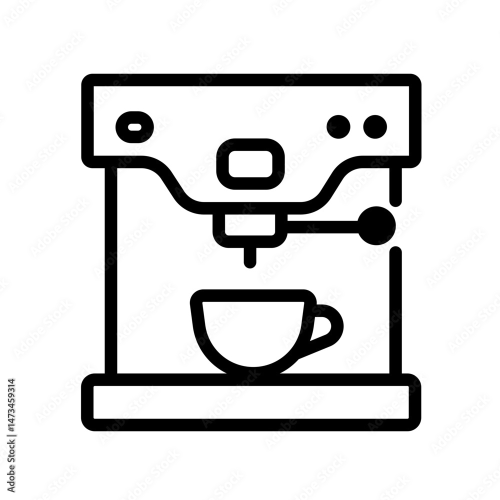 coffee maker machine vector icon coffee maker machine vector icon