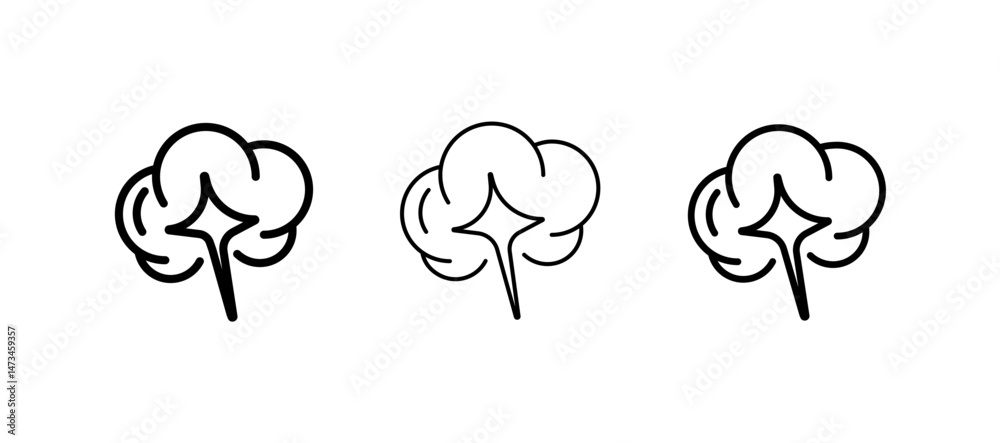 cotton ball vector icon
