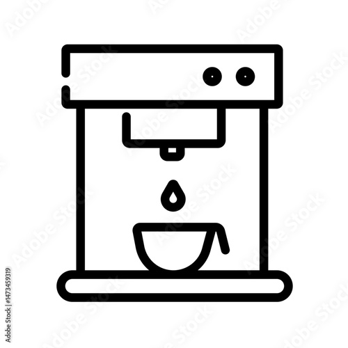 coffee maker machine vector icon