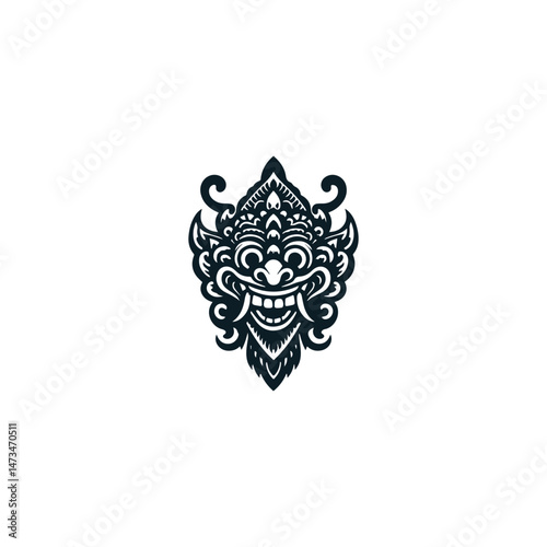Bali Barong Mask Logo