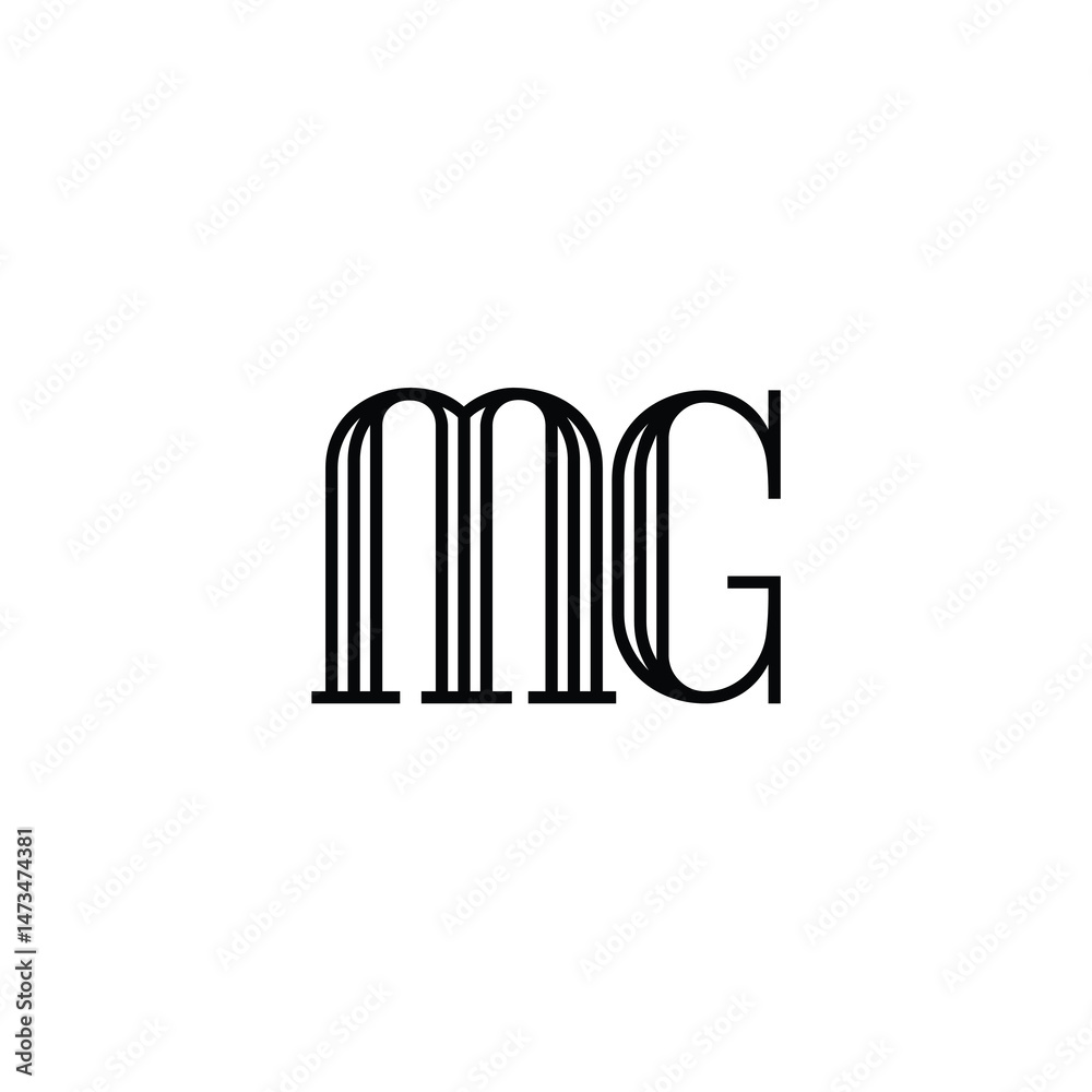 MG monogram logo design letter text name symbol monochrome logotype alphabet character simple logo MG monogram logo design letter text name symbol monochrome logotype alphabet character simple logo