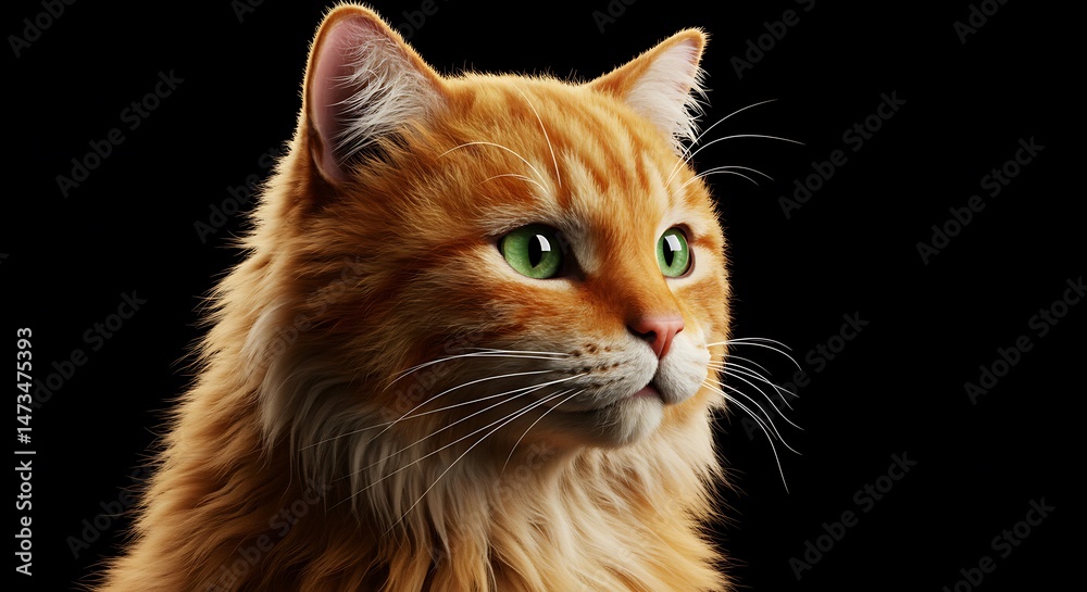 Obraz premium Amber Majesty AI Generated