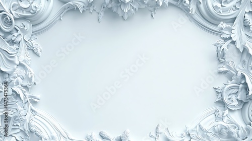 A high-resolution white background with a clean border on all sides, featuring intricate details, ideal for minimalist design or as a versatile backdrop in various creative projects.