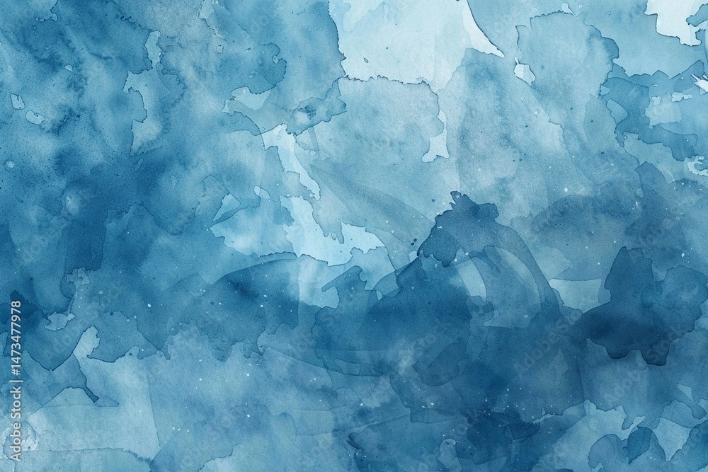 Obraz premium vector watercolor stain texture, blue color