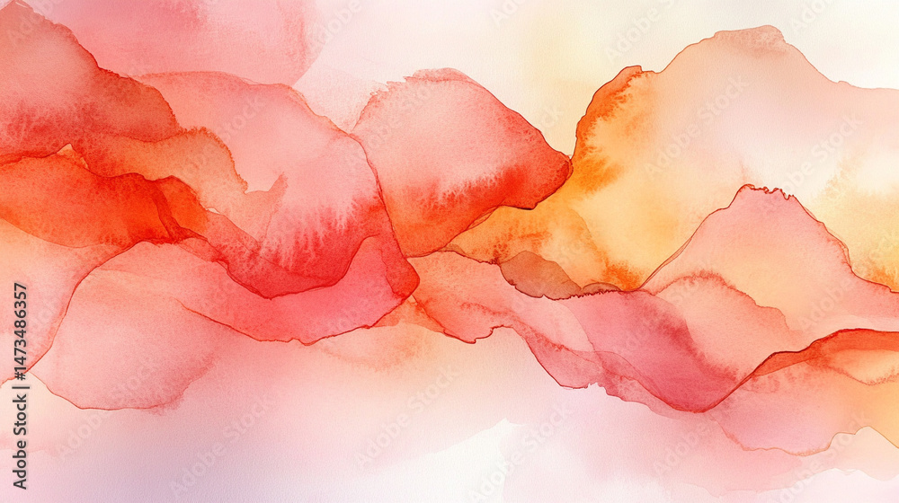Light pink watercolor abstract background with peach pastel gradients. Symbolizes elegance, softness, and luxury in a minimal, artistic design perfect for modern branding and delicate visual themes.
