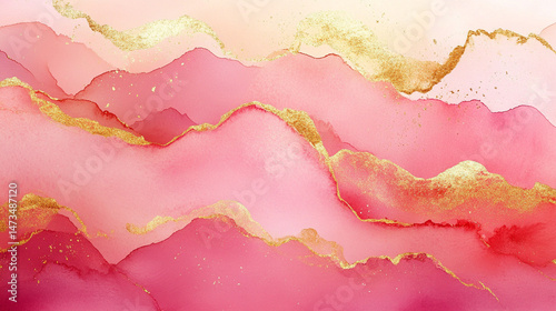 Obraz na płótnie Light pink watercolor abstract background with peach pastel gradients. Symbolizes elegance, softness, and luxury in a minimal, artistic design perfect for modern branding and delicate visual themes.
w salonie