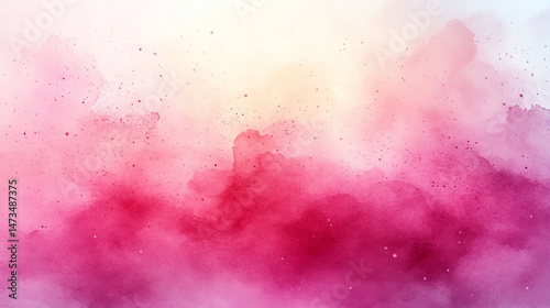 Obraz na płótnie Light pink watercolor abstract background with peach pastel gradients. Symbolizes elegance, softness, and luxury in a minimal, artistic design perfect for modern branding and delicate visual themes.
w salonie