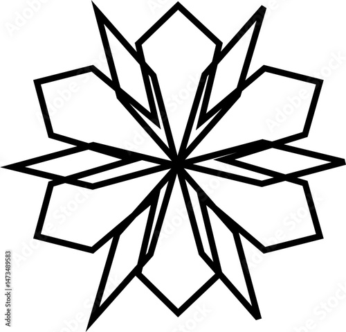 snowflake, unique pattern