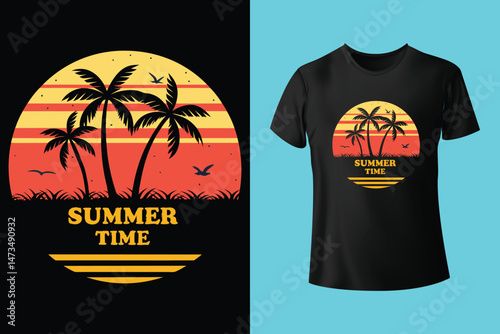 summer typography slogan text, Vector graphic for t-shirt prints, book cover ,posters and other uses