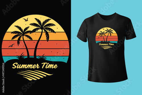 summer typography slogan text, Vector graphic for t-shirt prints, book cover ,posters and other uses