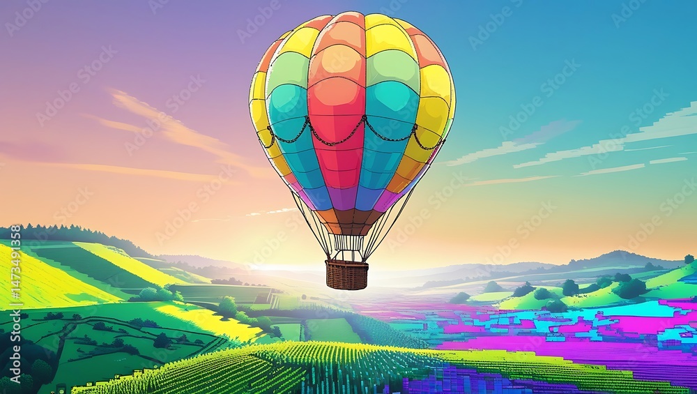 Obraz premium hot air balloon in the sky