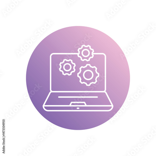 Remote Assistance icon vector stock illustration