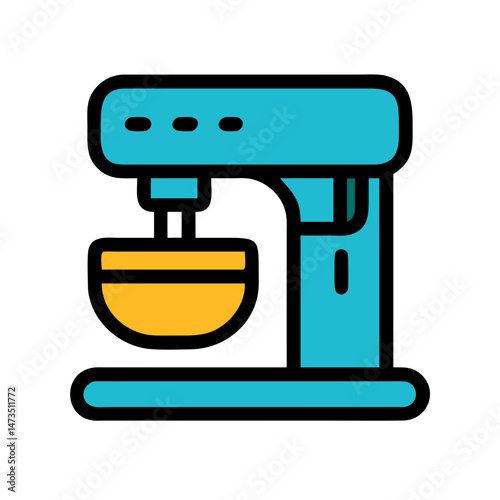 Stand Mixer Kitchen Machine Icon Design
