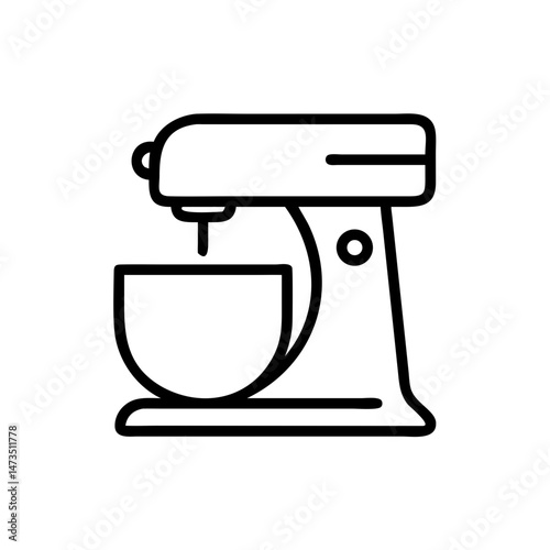 Stand Mixer Kitchen Machine Icon Design
