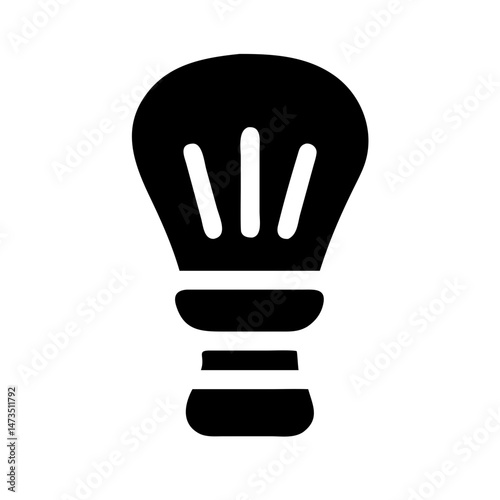 Shaving Brush Grooming Tool Icon Design
