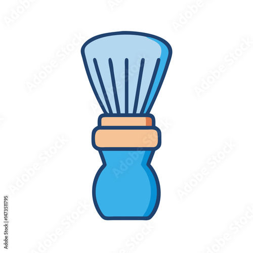 Shaving Brush Grooming Tool Icon Design