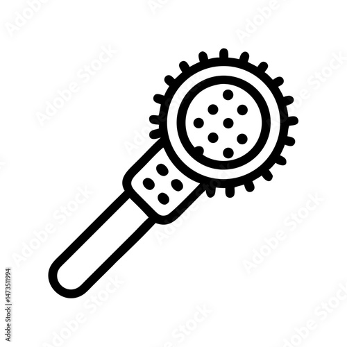 Rolling Dough Pin Baking Tool Icon Design