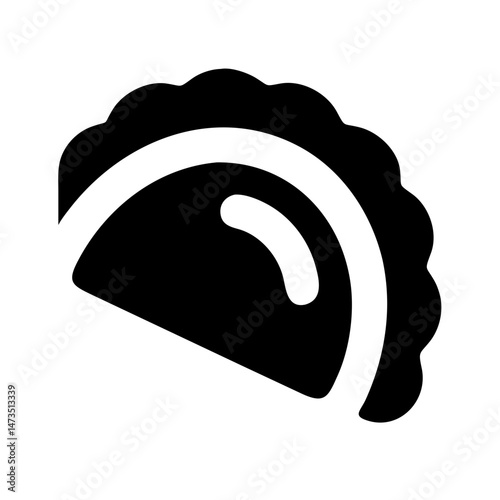 Empanada Pastry Savory Food Icon Design