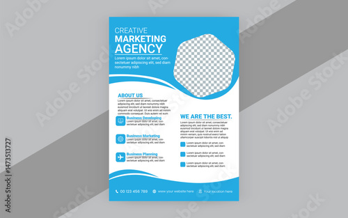 Creative Marketing Agency Flyer Design Template