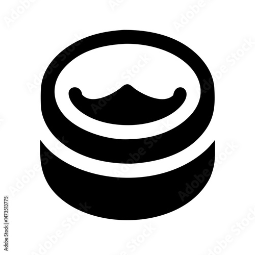 Beard Wax Container Styling Icon Design