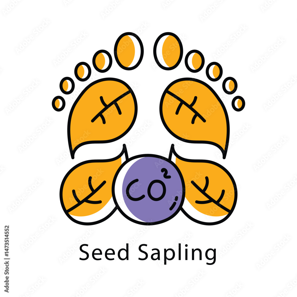 Seed Sapling Filled Outline icon. EPS 10 File Seed Sapling Filled Outline icon. EPS 10 File