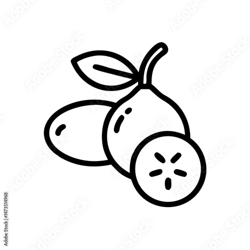 Olive Oil and Lemon Combo Icon Design