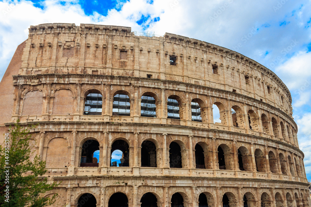 Fototapeta premium Colosseum or Flavian Amphitheatre in Rome, Italy