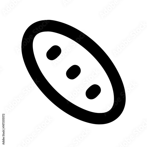 Italian Bread Loaf Bakery Icon Design