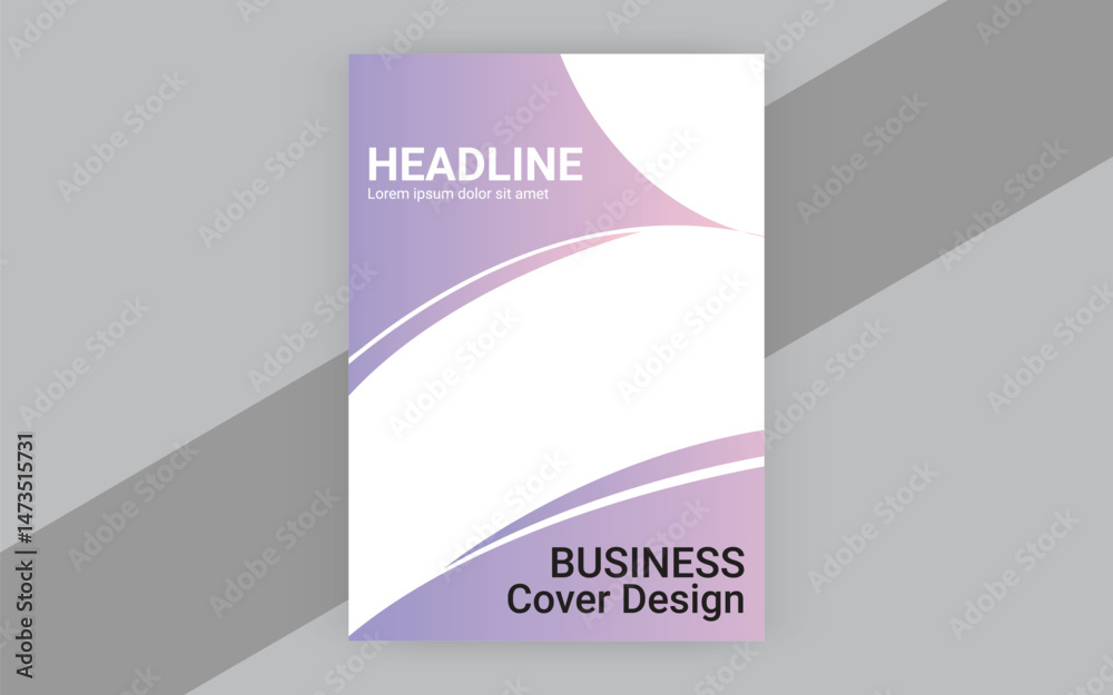 Naklejka premium Corporate business cover design template