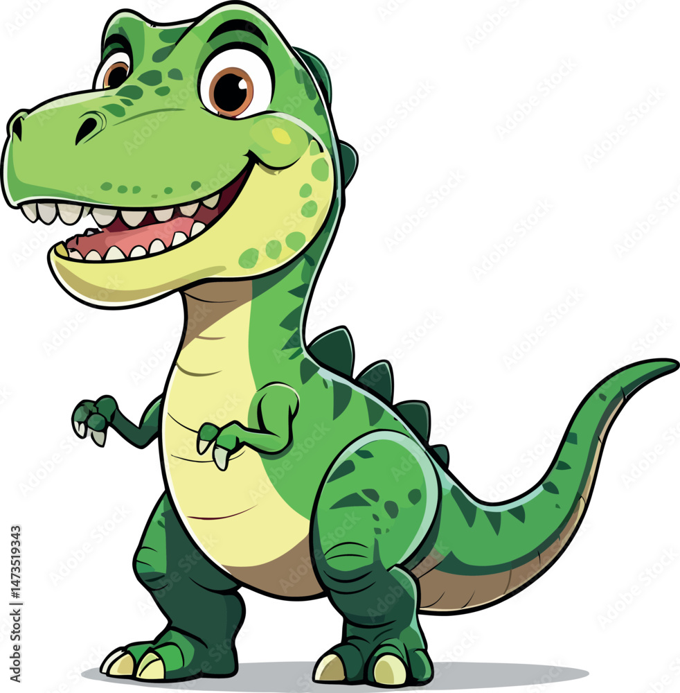 Fototapeta premium A cartoon dinosaur 