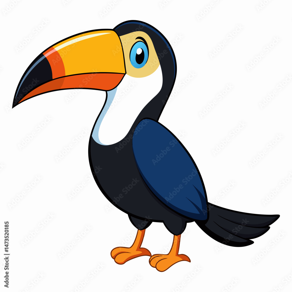 Fototapeta premium toucan bird vector illustration