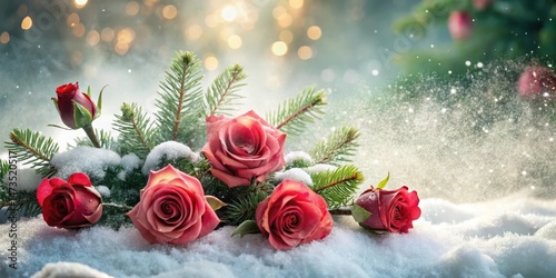 Winter roses in a warm and cozy spunbond hotbed