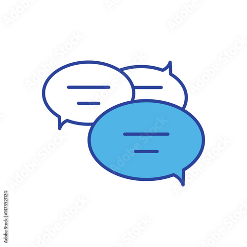 Live Chat Support icon vector stock illustration