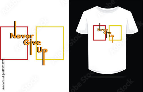 Creative t-shirt design featuring bold vintage typography with a distressed retro aesthetic. Perfect for streetwear fashion, casual wear, or print-on-demand apparel. 