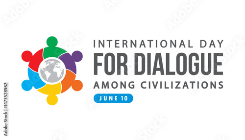 international day for dialogue among civilizations vector design