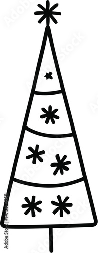 Vector illustration of christmas tree