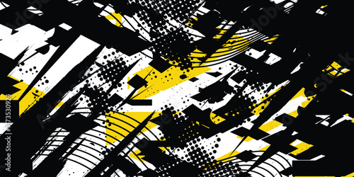 Abstract racing background with bursh vector effect