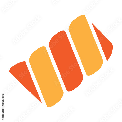 Licorice Stick Vector Glyph Two Colors Icon Design