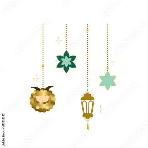 Sheep with star decoration 