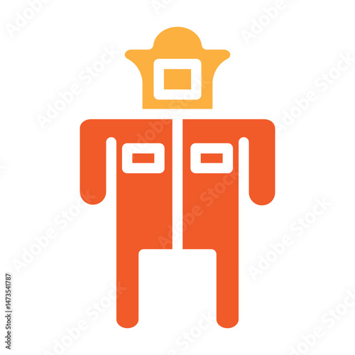 BeeProof Suit Vector Glyph Two Colors Icon Design