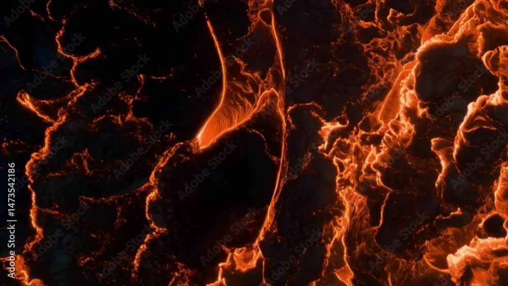 Magma background.Lava background.Realistic Molten lava backround
