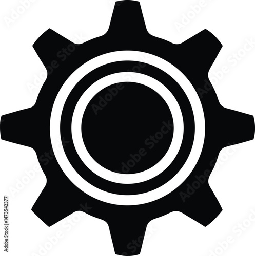 gear settings icon vector illustration