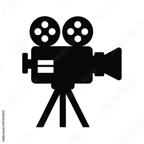 film camera black silhouette 