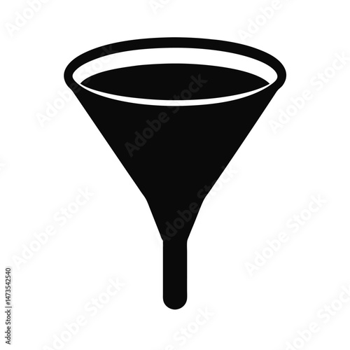 filter funnel black silhouette 