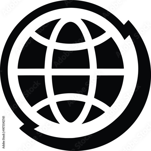 globe travel icon vector illustration