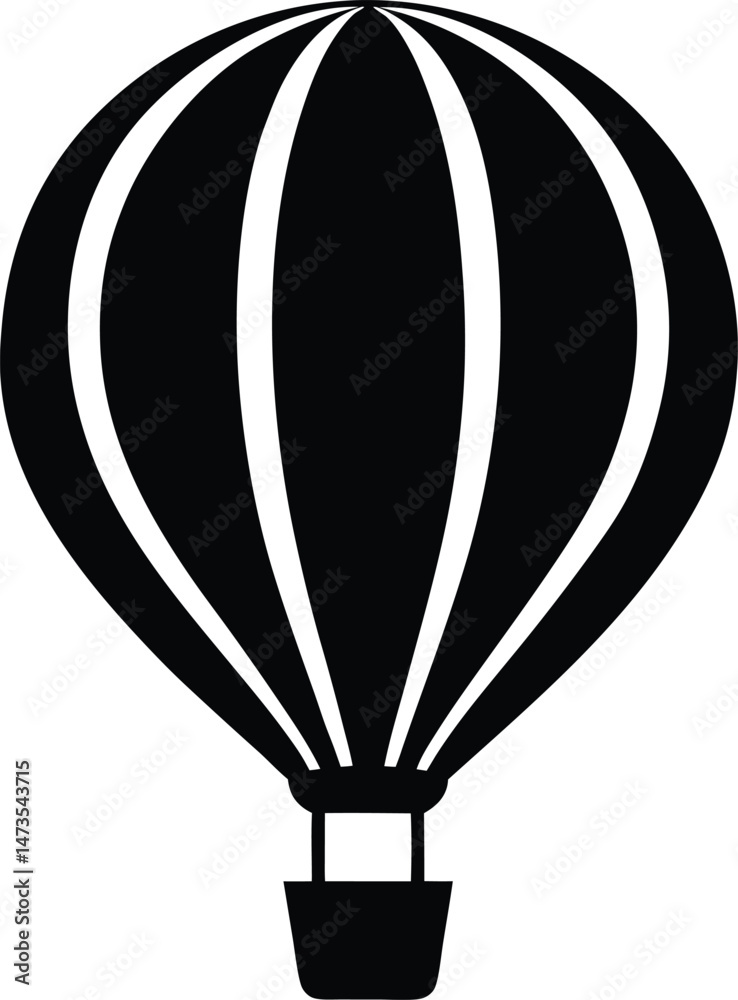 Obraz premium hot air balloon icon vector illustration