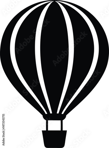 hot air balloon icon vector illustration