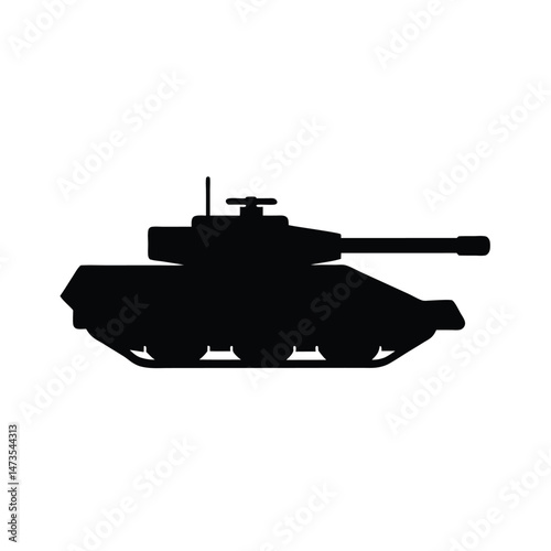 hover tank black silhouette 