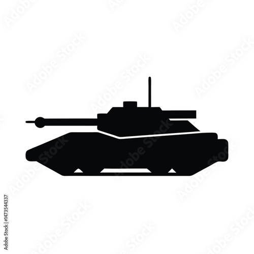hover tank black silhouette