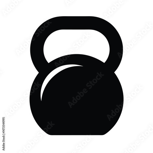 kettle bell black silhouette 